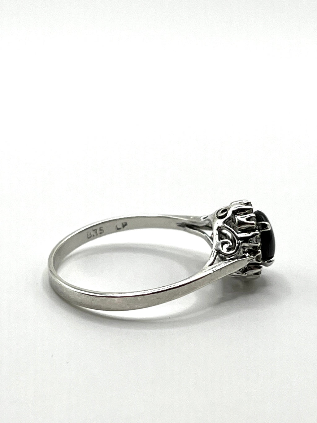 Vintage 925 Hopea Korukivi Sormus 19mm