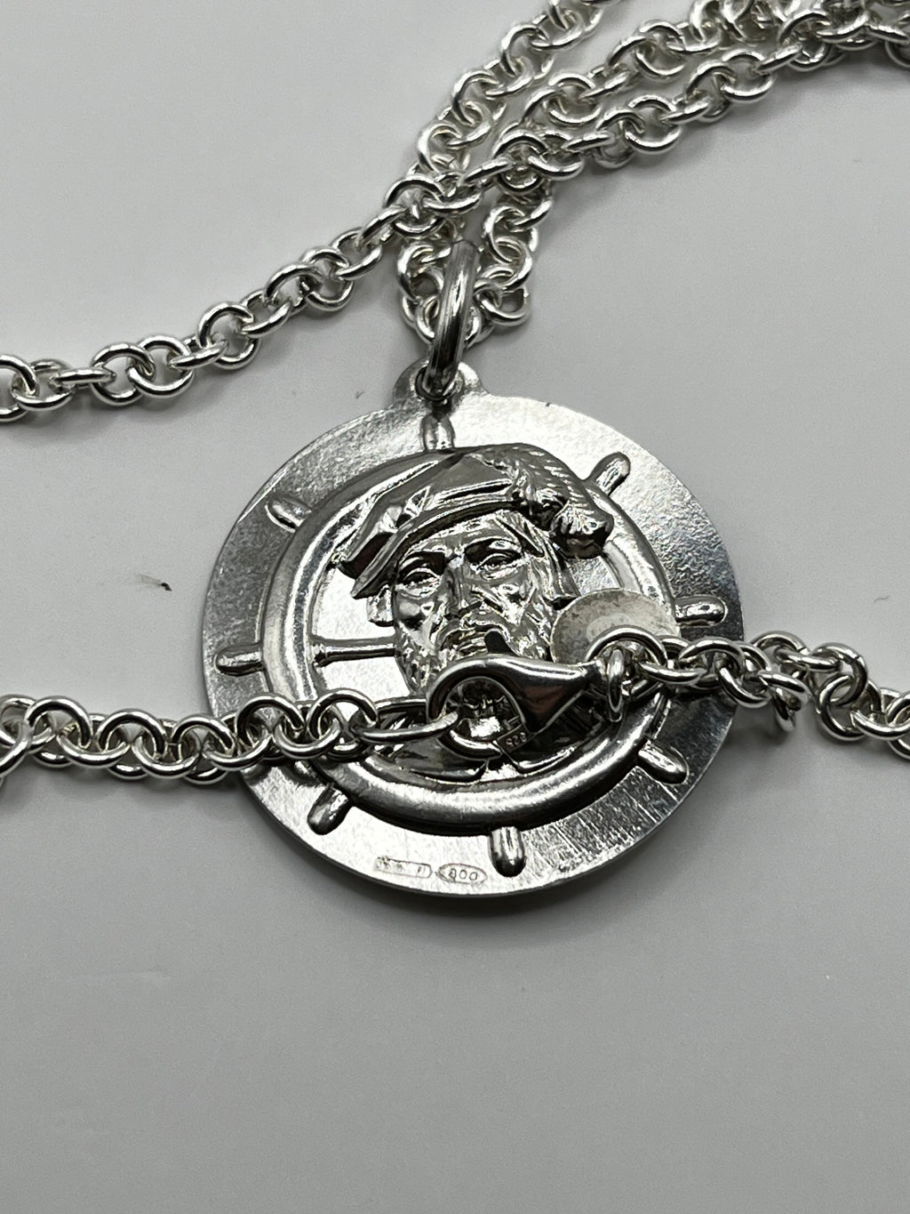 925 Hopea Merimies Riipus Kaulaketjulla 3mm, 50cm