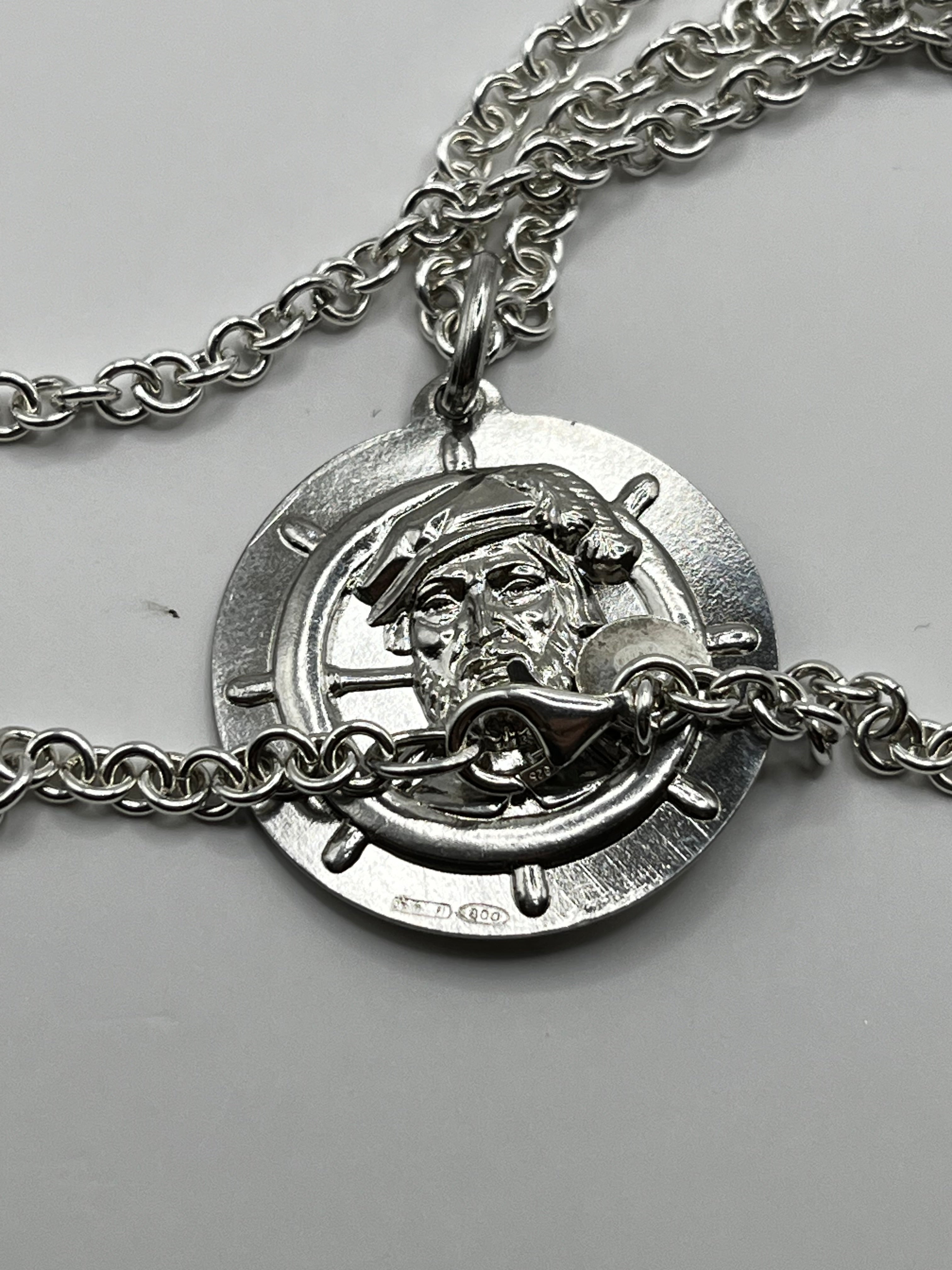 925 Hopea Merimies Riipus Kaulaketjulla 3mm, 50cm