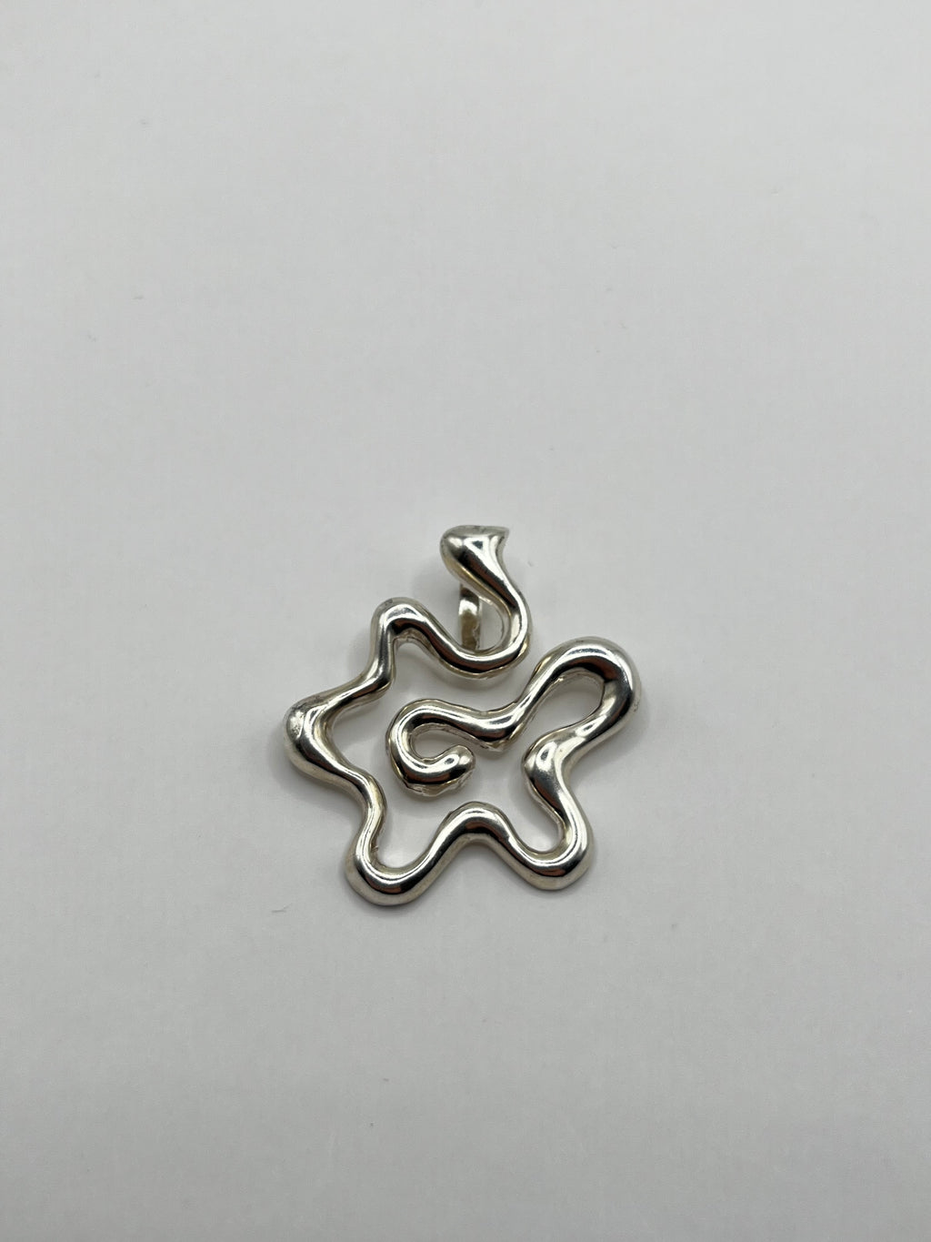 Vintage 925 Hopea "Roiske" Riipus 33mm x 33m