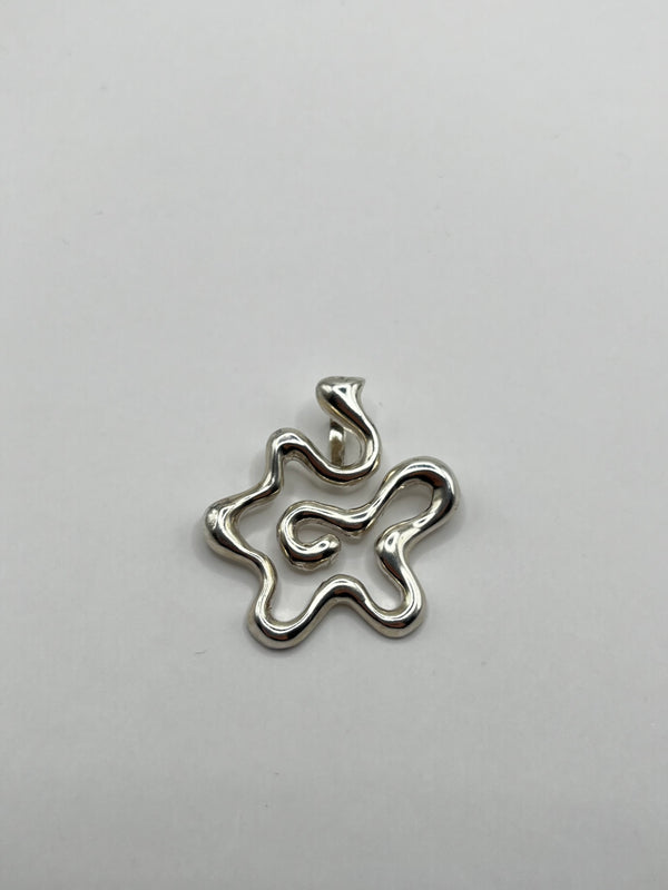 Vintage 925 Hopea "Roiske" Riipus 33mm x 33m