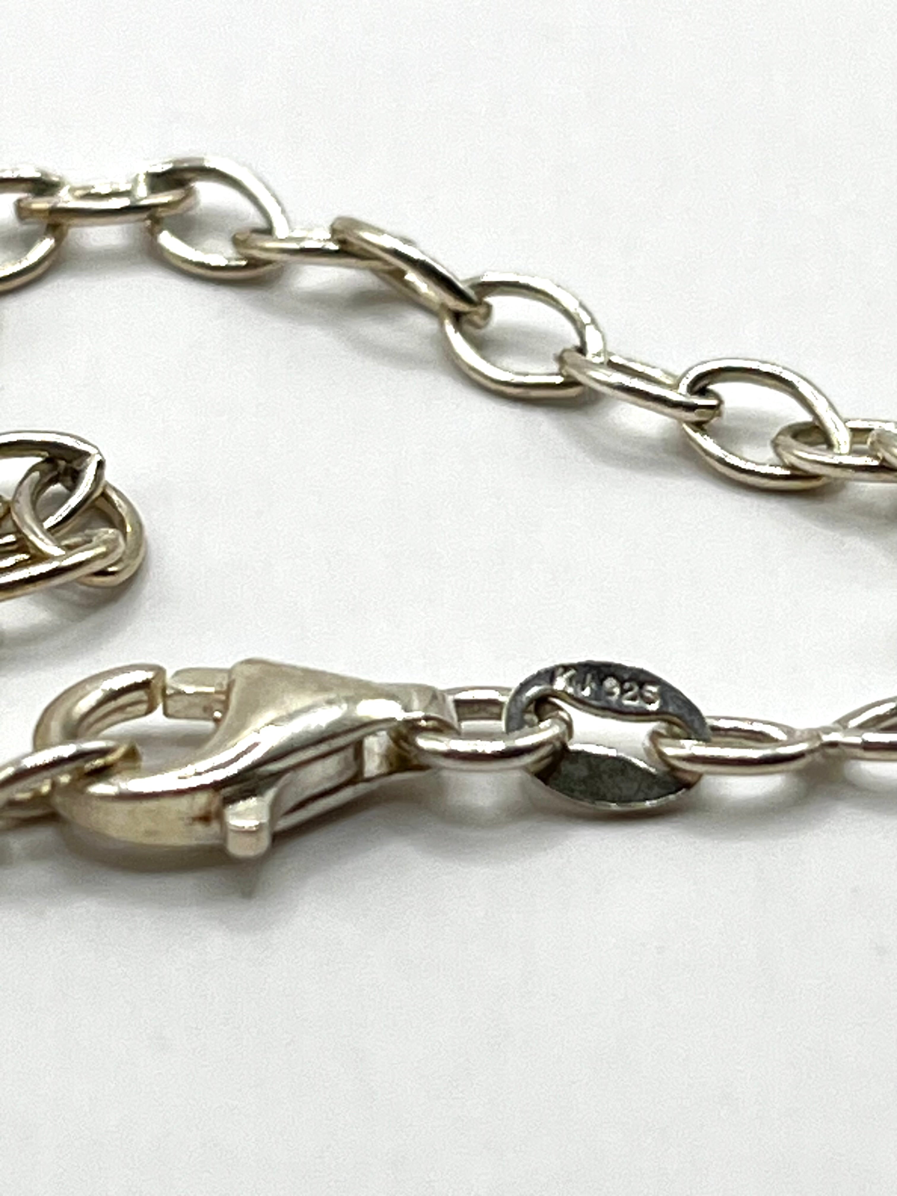 925 Hopea Kaulakoru Korukivillä 40cm