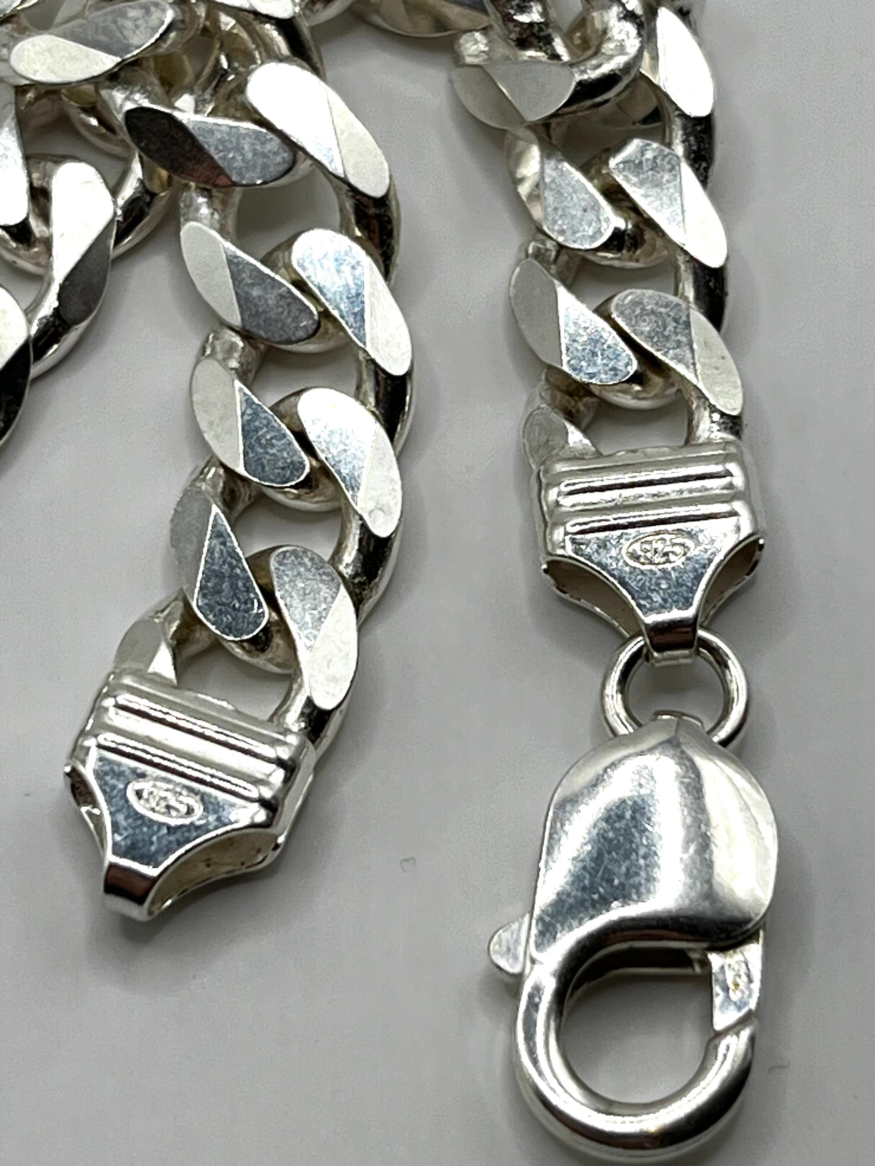 925 Hopea Panssari Ranneketju 9mm, 22.5cm