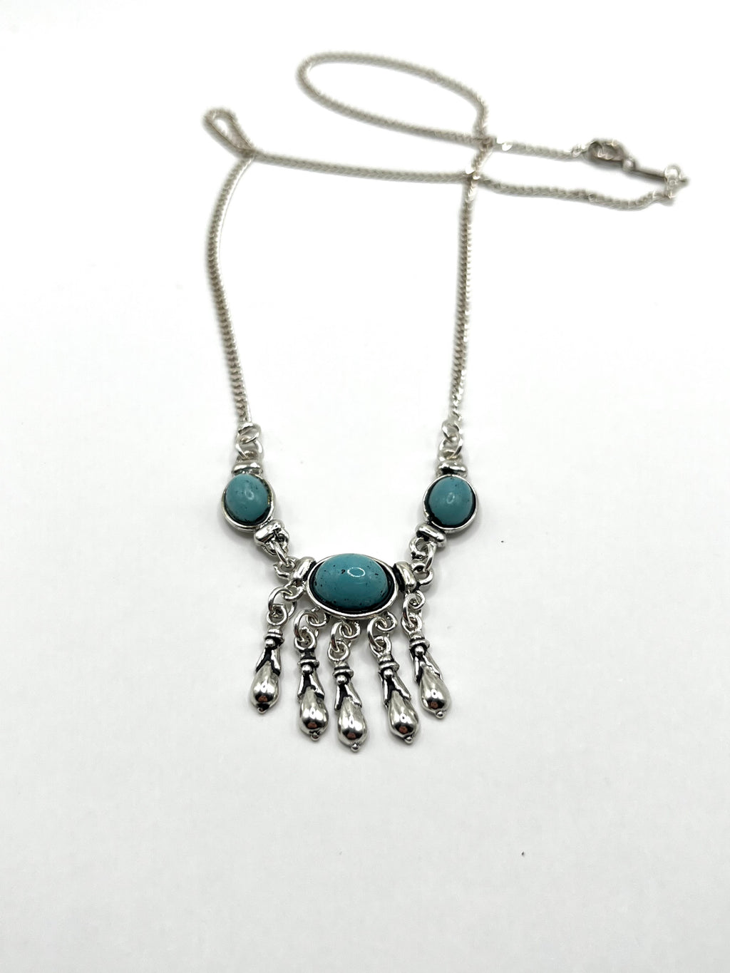 Vintage 925 Hopea Kreikkalainen Kaulakoru 1.5mm, 44cm