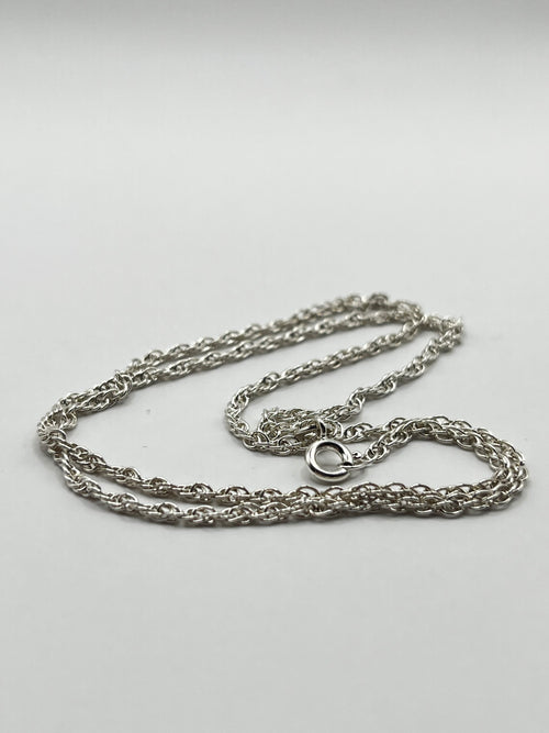 925 Hopea Köysi Kaulaketju 2mm, 45cm